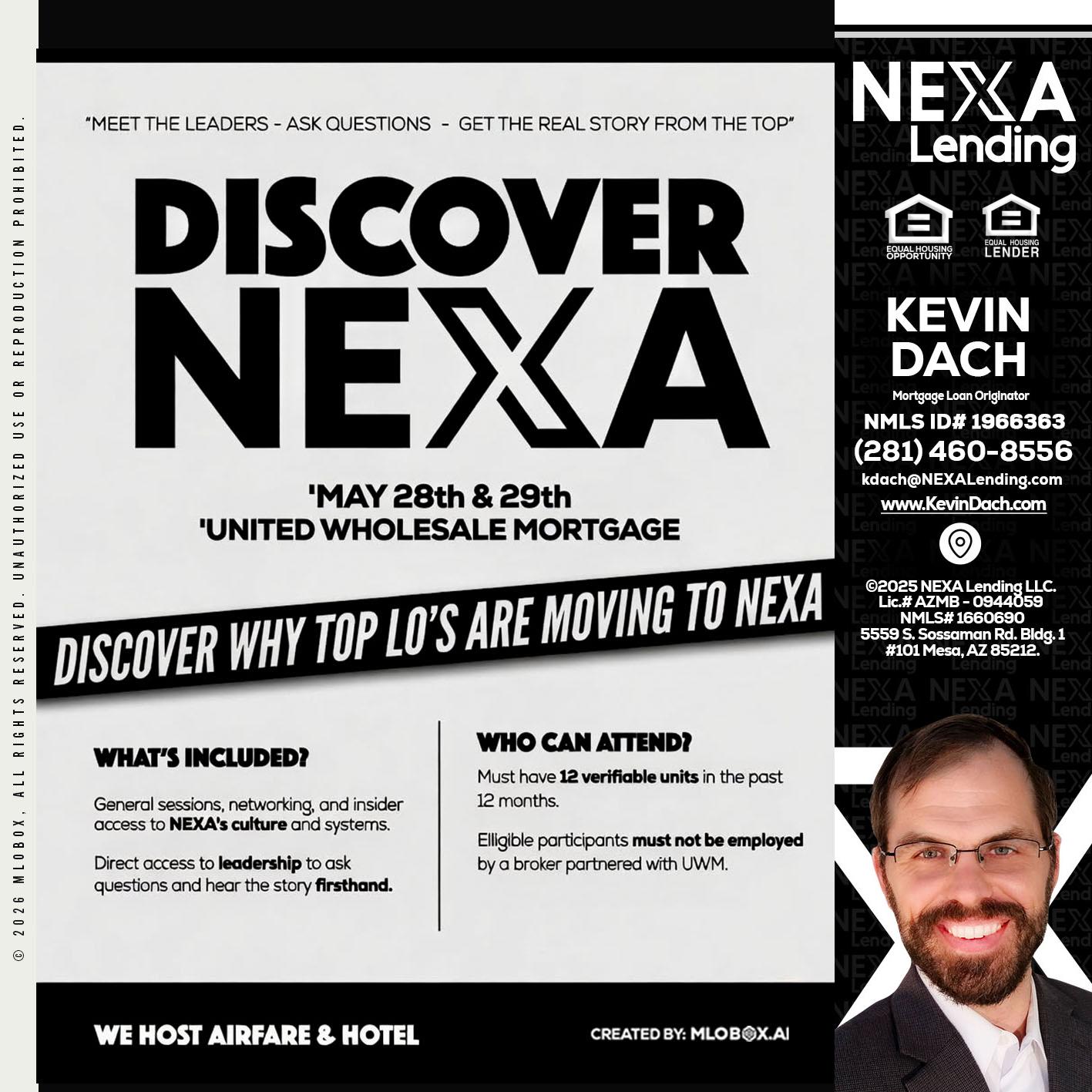 DISCOVER NEXA - Kevin Dach -Loan Officer