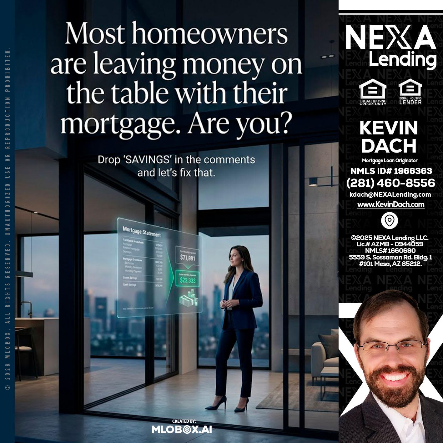 MOST OWNERS - Kevin Dach -Loan Officer