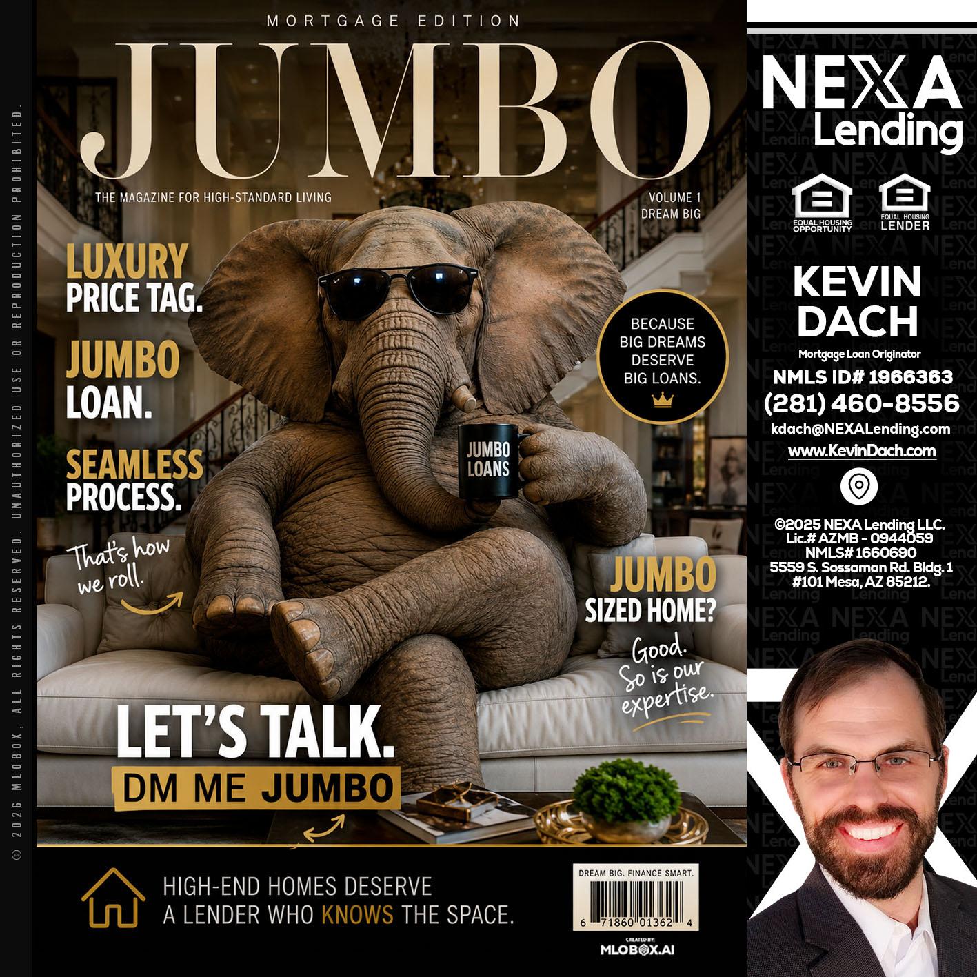 JUMBO LOANS - Kevin Dach -Loan Officer