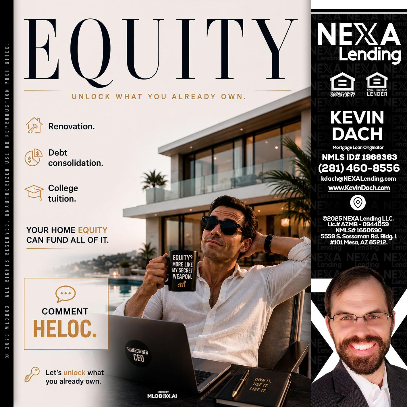 EQUITY - Kevin Dach -Loan Officer