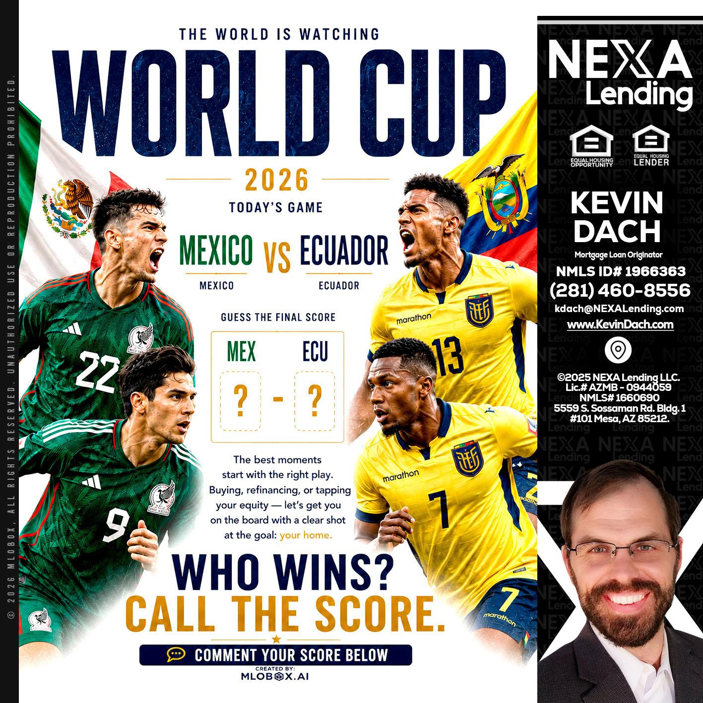 WORLD CUP 2026 - Kevin Dach -Loan Officer