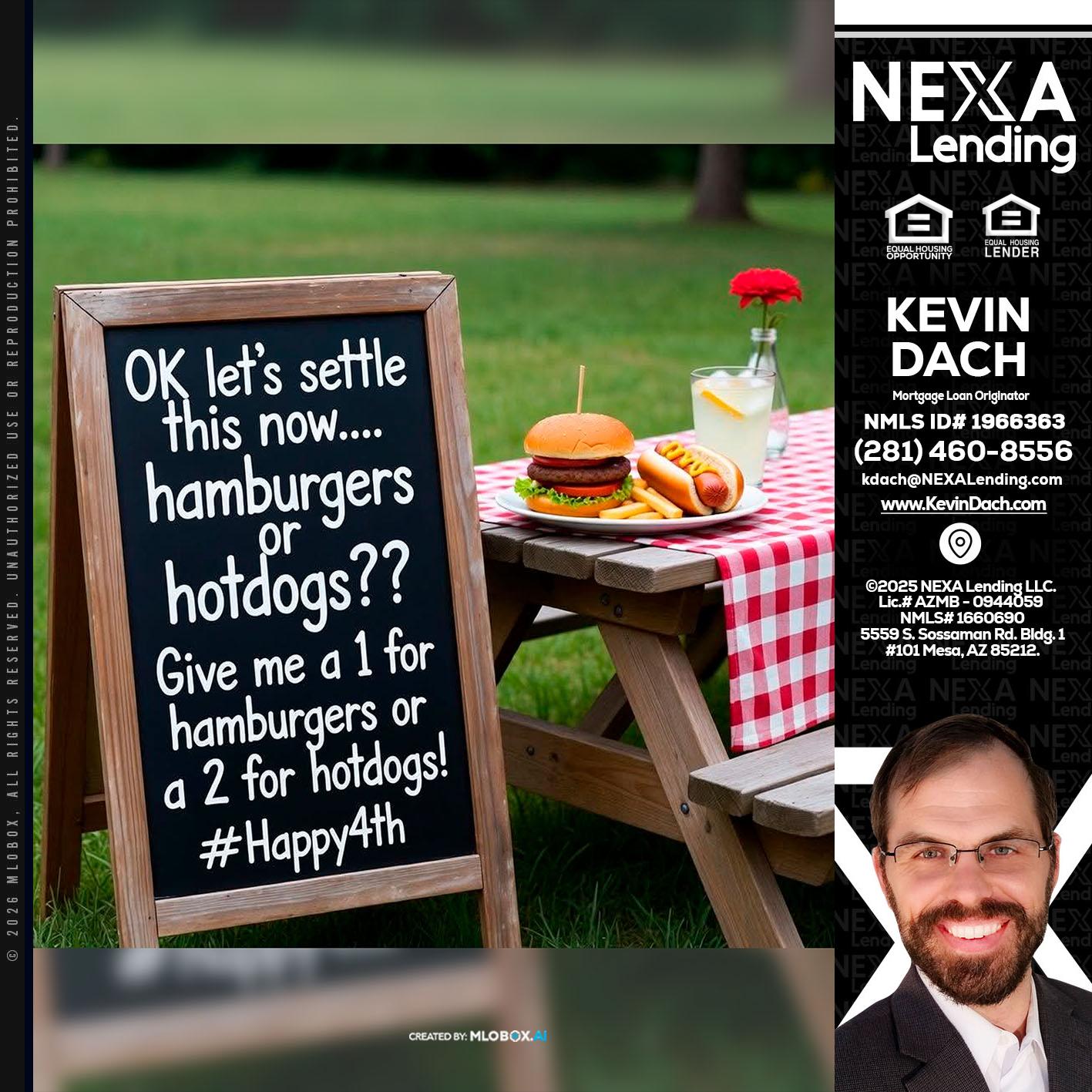 let settle this - Kevin Dach -Loan Officer