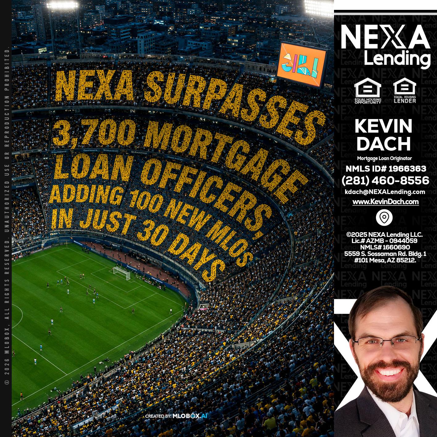 NEXA SURPASSES - Kevin Dach -Loan Officer