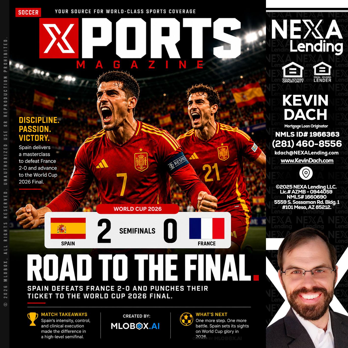 XPORTS WORLD CUP 2026 - Kevin Dach -Loan Officer