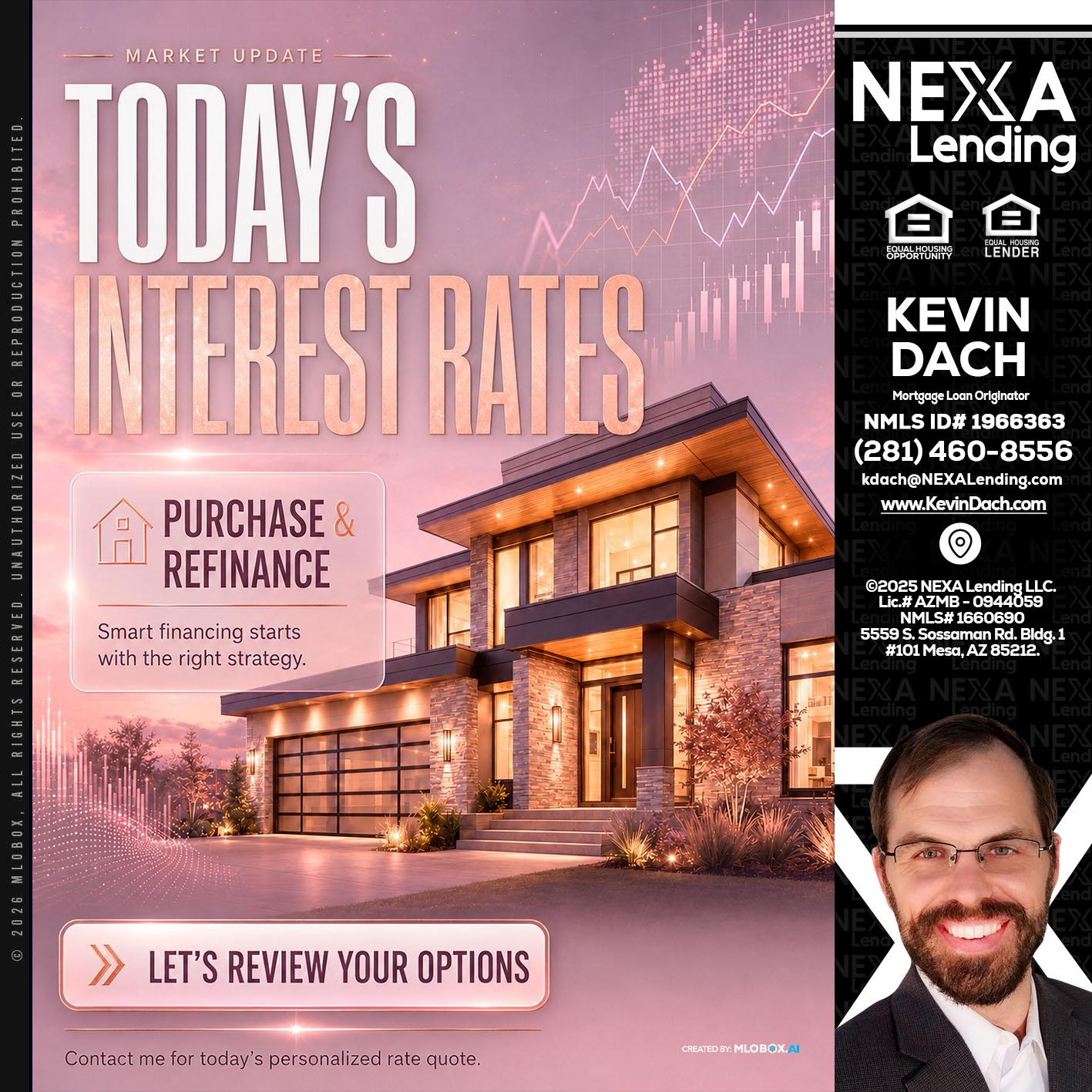 todays interest rates - Kevin Dach -Loan Officer