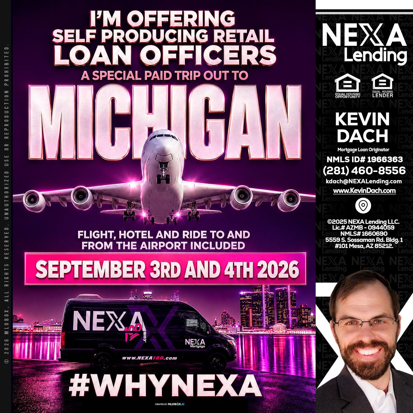 MICHIGAN TRIP - Kevin Dach -Loan Officer