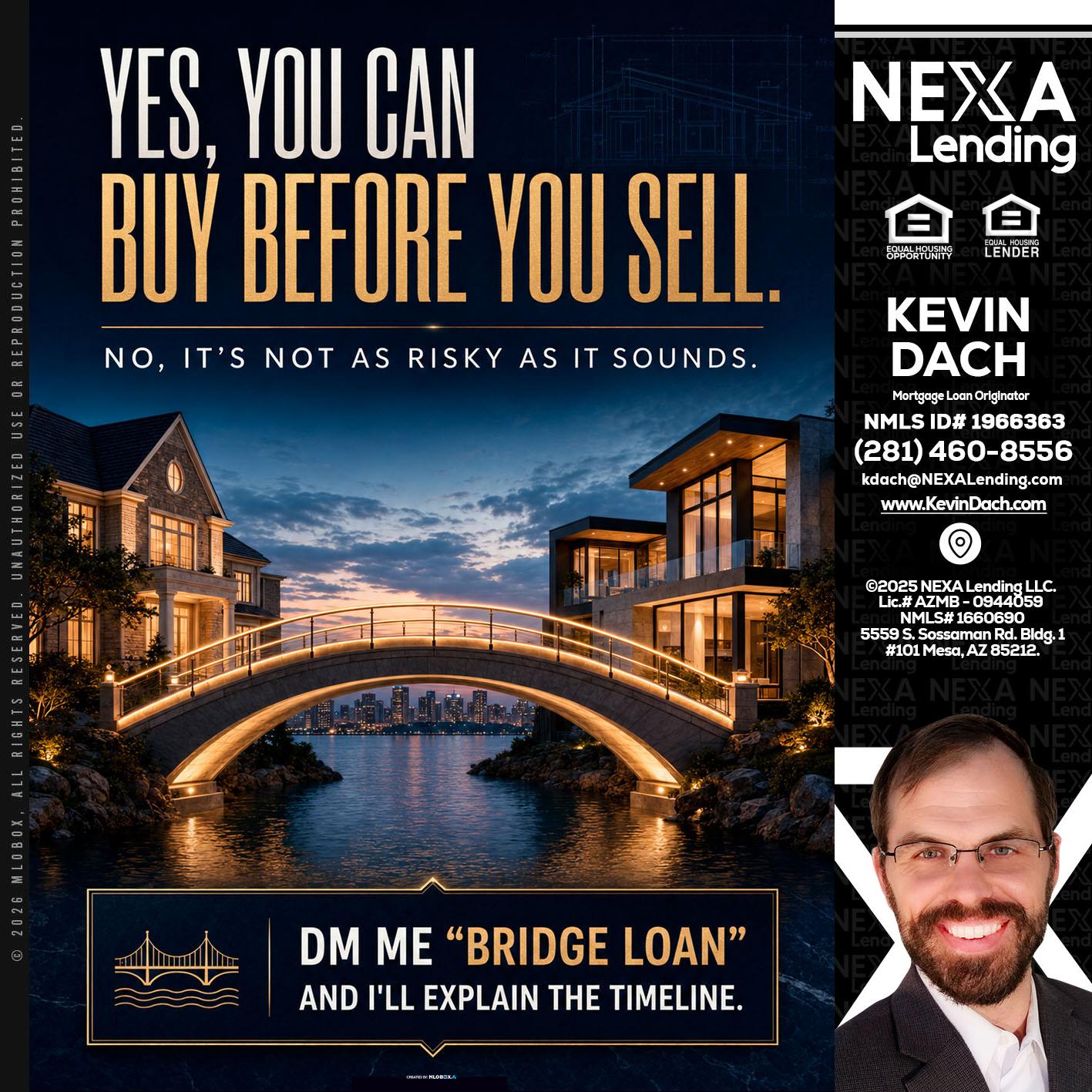 YES, YOU CAN - Kevin Dach -Loan Officer