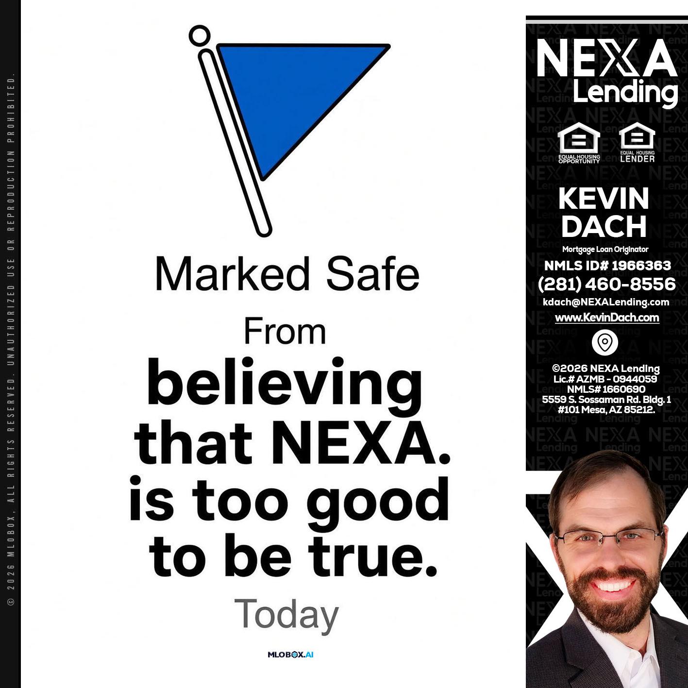 MARKED SAFE - Kevin Dach -Loan Officer