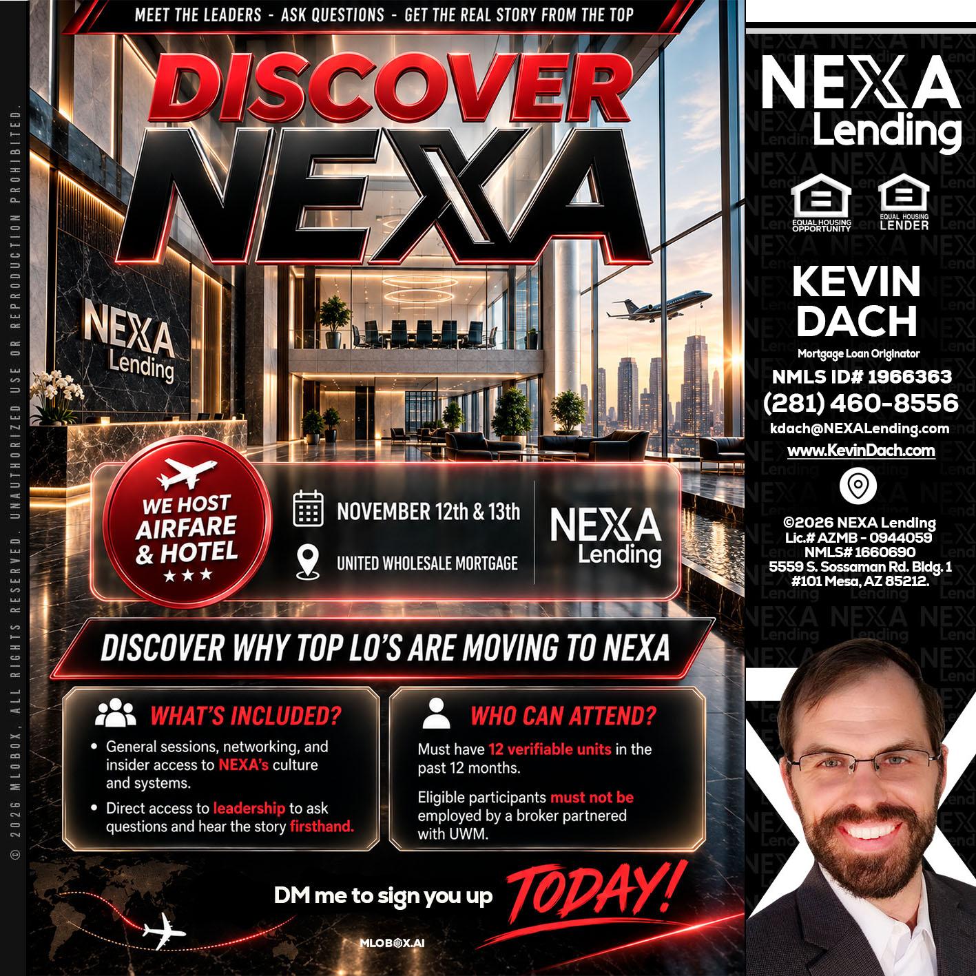 DISCOVER NEXA - Kevin Dach -Loan Officer