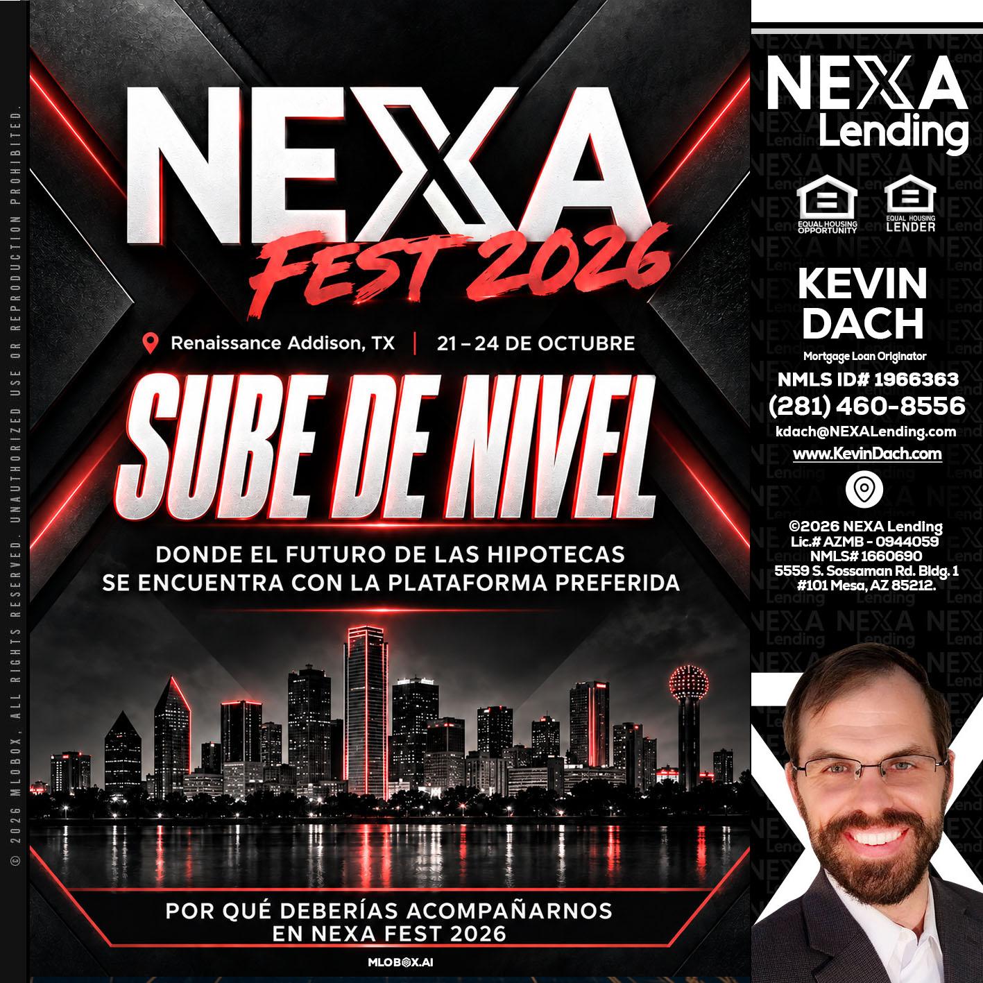 NEXA fest 2026 - Kevin Dach -Loan Officer