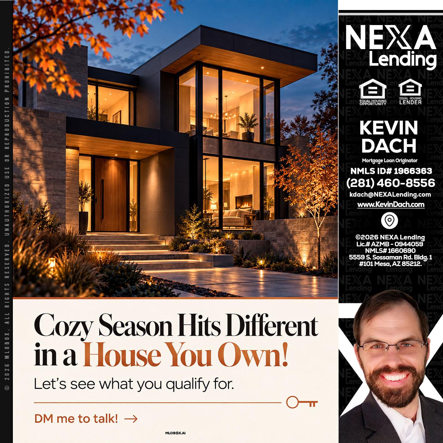 COZY SEASON - Kevin Dach -Loan Officer