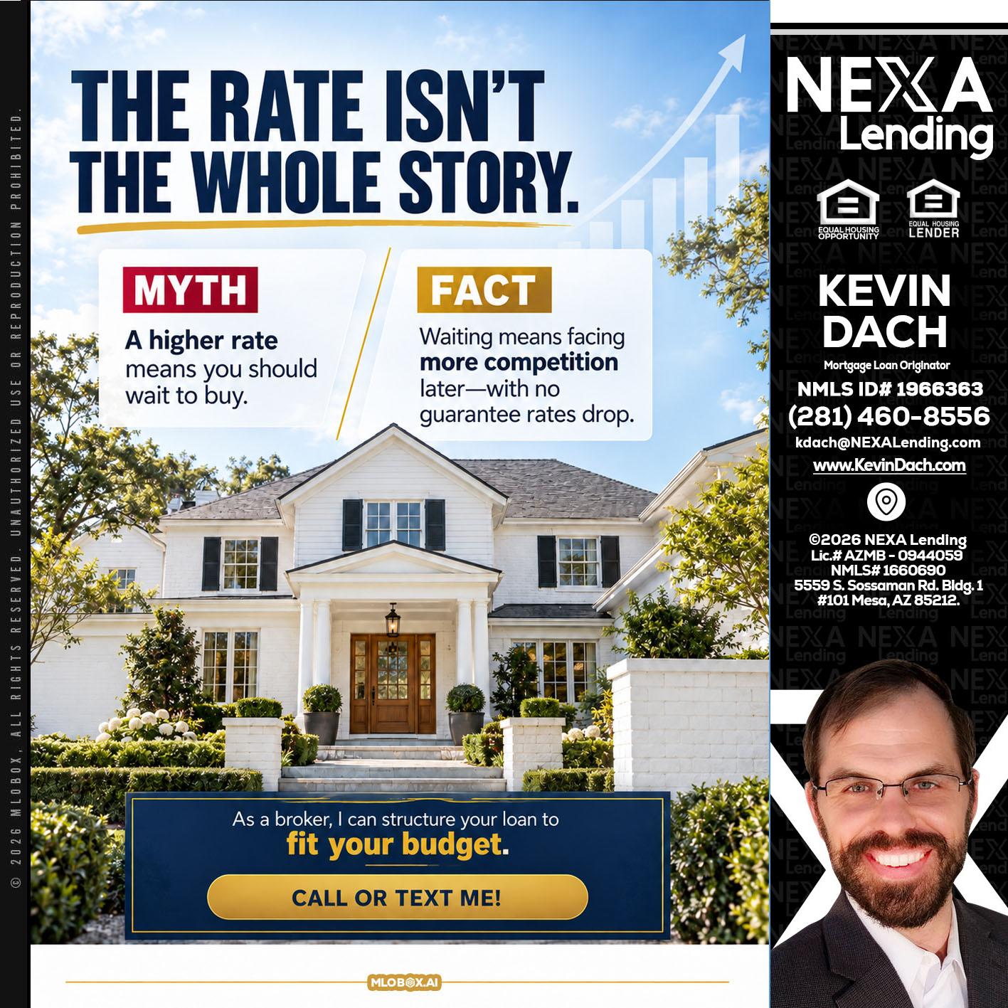 THE RATE ISNT - Kevin Dach -Loan Officer
