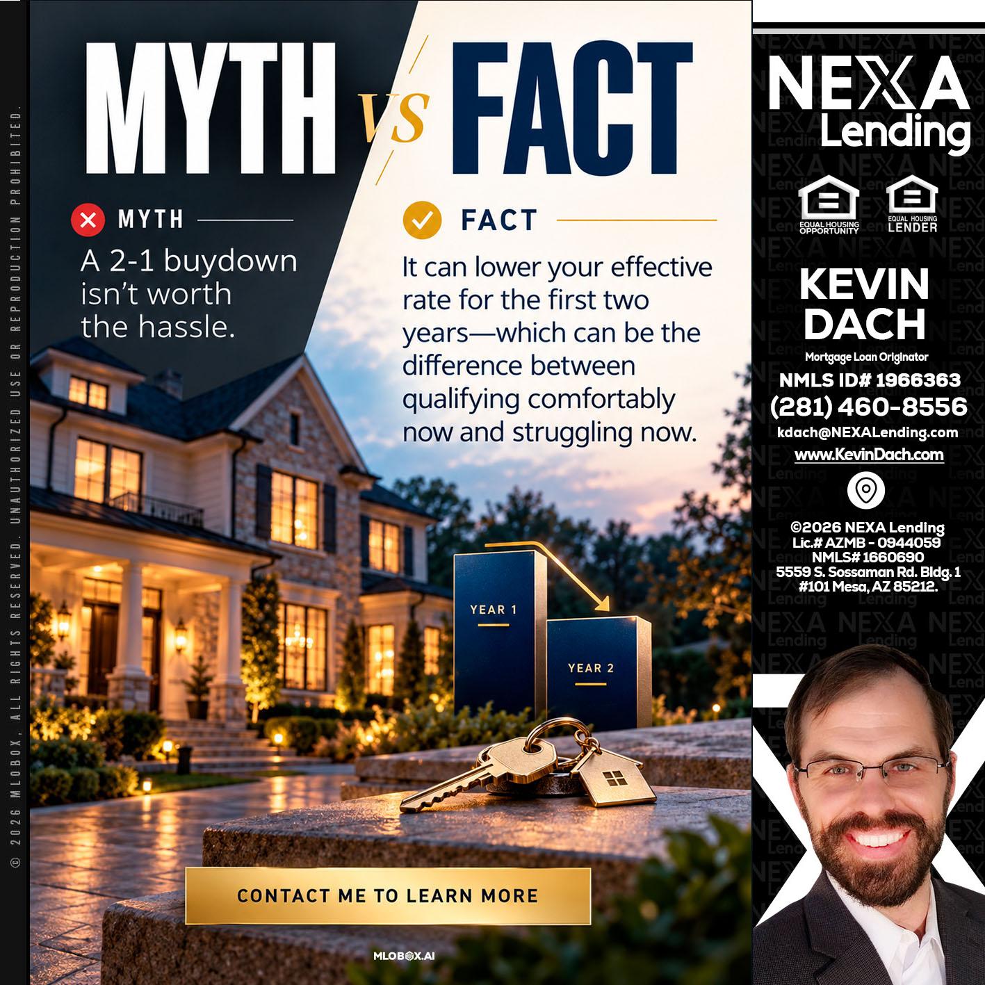 MYTH VS FACT - Kevin Dach -Loan Officer
